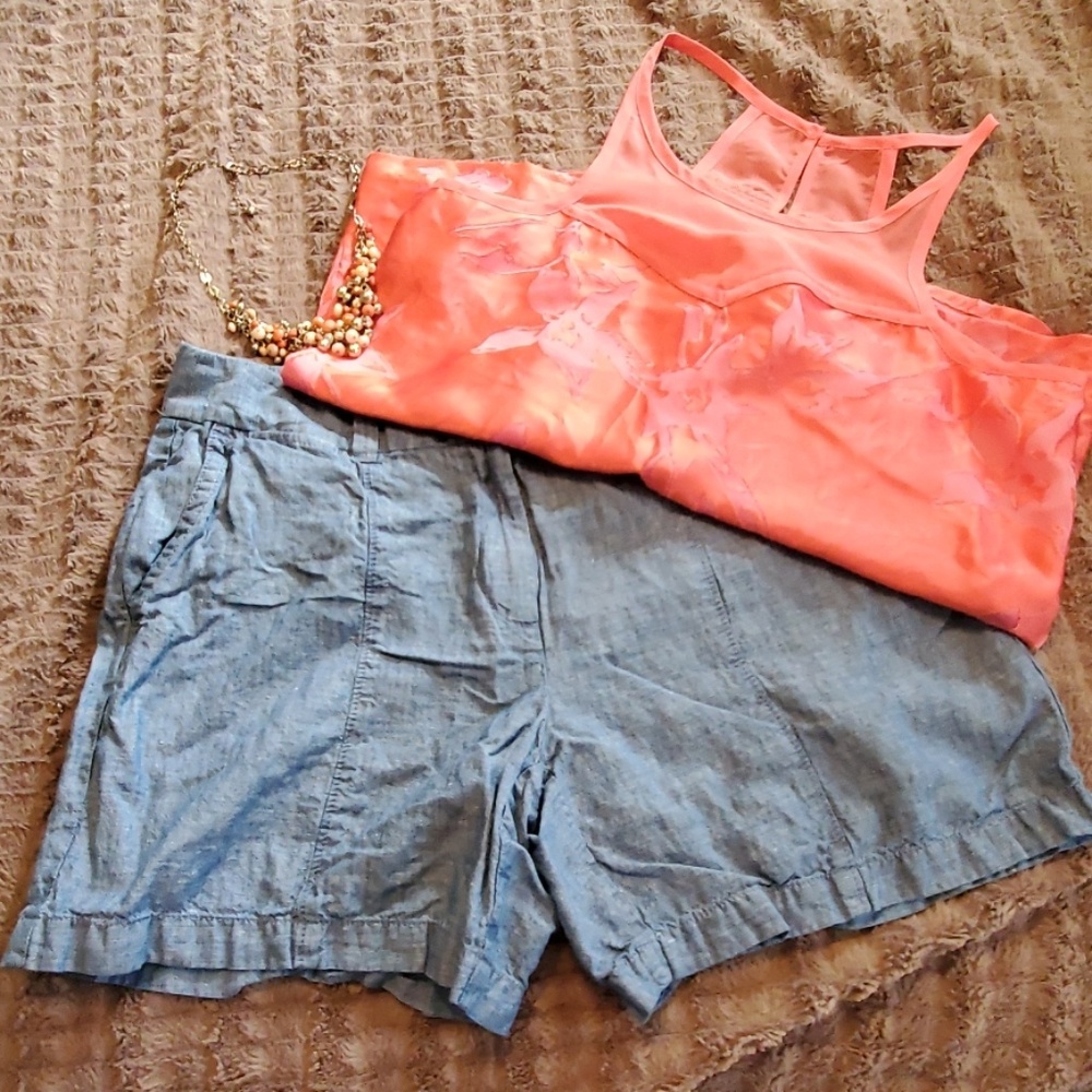 Ann Taylor Loft Chambray Shorts